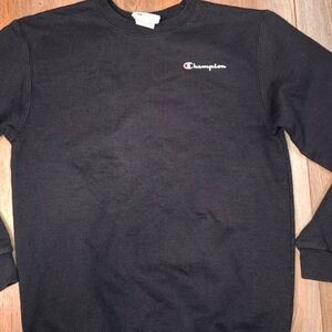 Champion Black Crewneck Sweatshirt